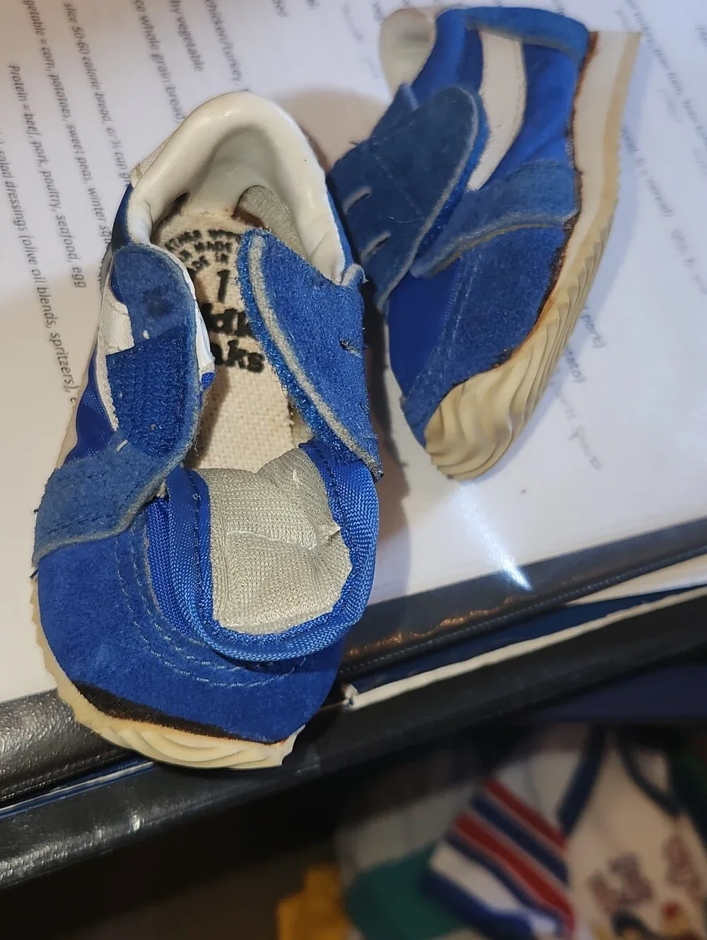 Toddler Traks Vintage Kids Blue Casual Sneakers